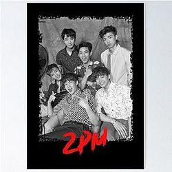 2PM Kpop Group Members Kpop Color Design Poster