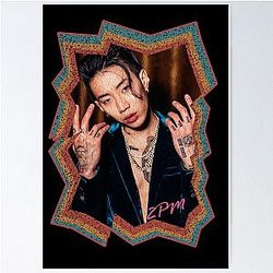 Park Jaebeom 2PM Jay Park Korean K-pop Retro Color Oil Paint Design Poster