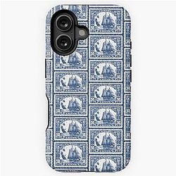 Vintage Canadá 50 cent carimbo postal com barco Caso do iPhone