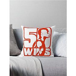 50 vitórias Mayweather Travesseiro de linha de design de algodão