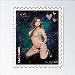 Eva Angelina 50 Cent Stamp
