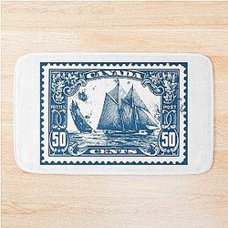 Canada 50 cent stamp Bath Mat