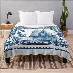 Canada 50 cent stamp Throw Blanket