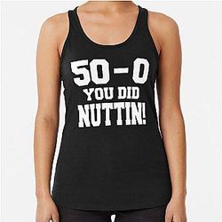 50 Cent Mayweather Money Cent Parody Design Racerback Tank Top
