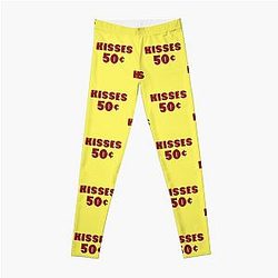 Kisses 50 Cents - Kissing Booth Funny Quotes Gift Ideas Leggings