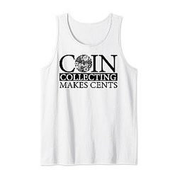 Funny Coin Collector Gift for Men and Women 50 Cent Collector Tank Top