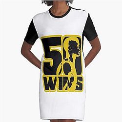 50 vittorie Mayweather Parodia 50 Cent Design grafica T-Shirt abito