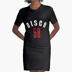 50 Cent Disco Inferno Graphic T-Shirt Dress