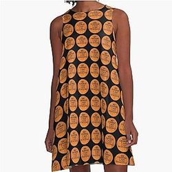 50 Cent Charge if Tape is not Rewound A-Line Dress