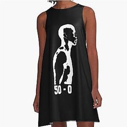50 Wins Mayweather Money 50 Cent Parody Design A-Line Dress