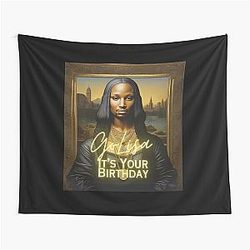 50 Cent In da club Mona Lisa Tapestry