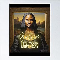 50 Cent In da club Mona Lisa Poster