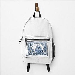 vintage Canada 50 cent post stamp with boat Backpack