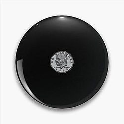 Bruce Jackson 50 Cent Coin Pin