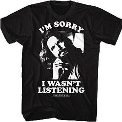 Wasn't Listening Big Lebowski T-Shirt Official Merch 90S3003