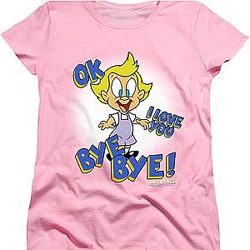 Womens Mindy OK I Love You Bye Bye Animaniacs Shirt Official Merch 90S3003