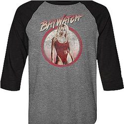 CJ Parker Baywatch Raglan Baseball Shirt Official Merch 90S3003