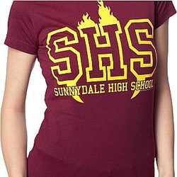 Ladies Sunnydale High Shirt Official Merch 90S3003
