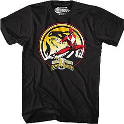 Tyrannosaurus Power Coin Mighty Morphin Power Rangers T-Shirt Official Merch 90S3003