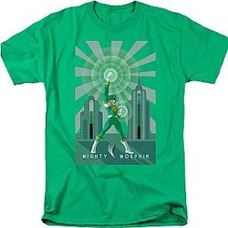 Green Ranger Poster Mighty Morphin Power Rangers T-Shirt Official Merch 90S3003