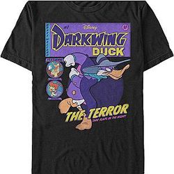 Black Comic Book Cover Darkwing Duck T-Shirt Official Merch 90S3003