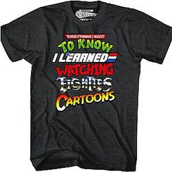 Everything I Need To Know Eighties Cartoons Shirt Official Merch 90S3003