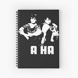 A ha a ha pop band designs ,a ha art Spiral Notebook