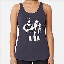 A Ha A-ha Pop Band Designs ,A-ha Art   Racerback Tank Top