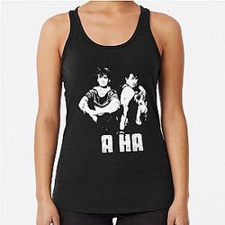 A-ha Pop band designs ,A-ha art    Racerback Tank Top