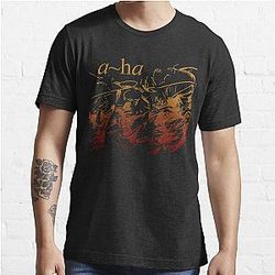 The Timeline A Ha Band Langarm   Essential T-Shirt