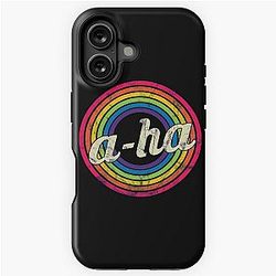 A Ha Ha T-Shirt Retro Rainbow Faded Style iPhone Tough Case