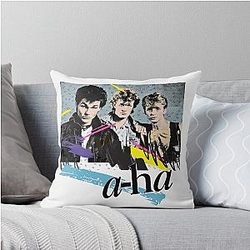 Original Vintage 80s Aha Design Pillow