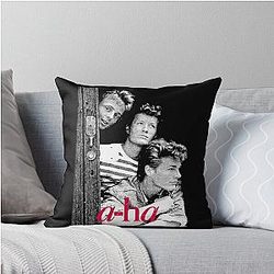 A Ha Band 80s Retro Throw Pillow