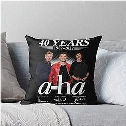 Aha 40 Years Signatures Thank You For The Memories Throw Pillow