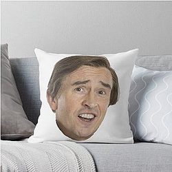 Alan Partridge AHA Throw Pillow