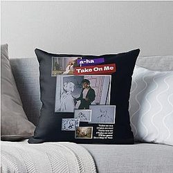 A Ha Take On Me Throw Pillow