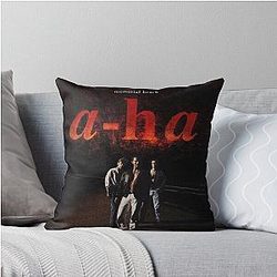 A Ha Band Throw Pillow