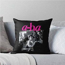 a-ha Classic Throw Pillow
