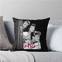 A Ha 80s Retro Throw Pillow