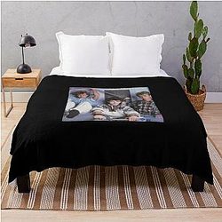 Aha Sticker Throw Blanket