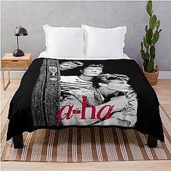 A Ha 80s Retro Throw Blanket