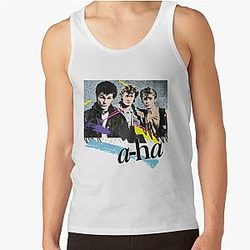 Original Vintage Styled 80s Aha Design Tank Top