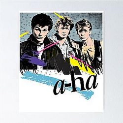 Original Vintage Styled 80s A-Ha Design Poster
