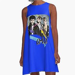 Original Vintage 80s A-Ha Design Classic A-Line Dress T-Shirt