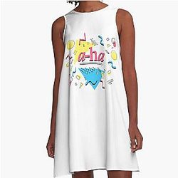 Aha - 80s Design A-Line Dress
