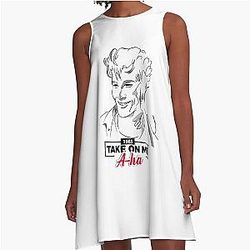 Morten Harket in Nimm es mit mir auf a-ha A-Line Dress