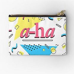 Aha 80s Design Zipper Pouch