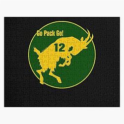 Aaron Rodgers Go Pack Go (Transparent Jigsaw Puzzle