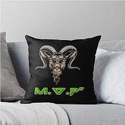 Aaron Rodgers MVP Goats Throw Pillow