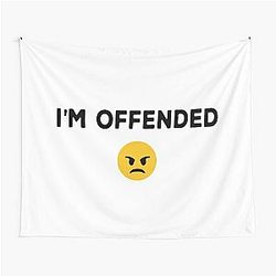 I'm Offended White Version 2021 Aaron Rodgers Tapestry